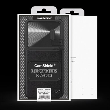 Dėklas Nillkin CamShield Leather S Samsung Galaxy S23 Juodas 4