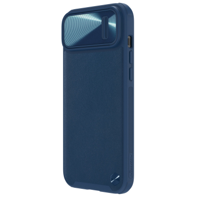 Dėklas Nillkin CamShield Leather S iPhone 14 Plus Mėlynas 2 Dėklas Nillkin CamShield Leather S iPhone 14 Plus Mėlynas 2