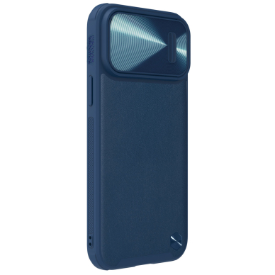 Dėklas Nillkin CamShield Leather S iPhone 14 Pro Mėlynas 3 Dėklas Nillkin CamShield Leather S iPhone 14 Pro Mėlynas 3