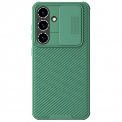 Dėklas Nillkin CamShield Pro armored case with camera cover for Samsung Galaxy S24 - Žalias Dėklas Nillkin CamShield Pro armored case with camera cover for Samsung Galaxy S24 - Žalias