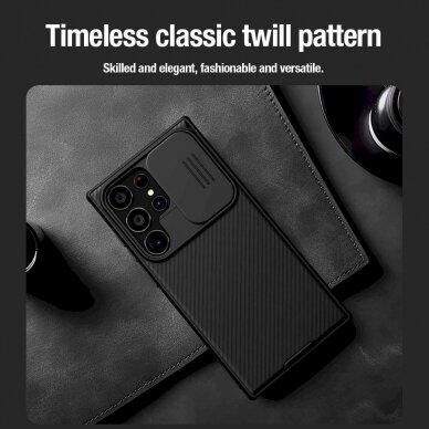 Dėklas Nillkin CamShield Pro armored case with camera protector for Samsung Galaxy S24 Ultra - Žalias 12