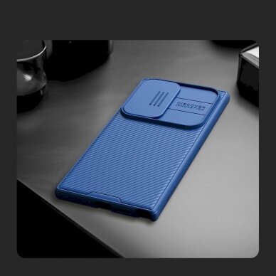 Dėklas Nillkin CamShield Pro armored case with camera protector for Samsung Galaxy S24 Ultra - Žalias 13