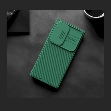 Dėklas Nillkin CamShield Pro armored case with camera protector for Samsung Galaxy S24 Ultra - Žalias 14