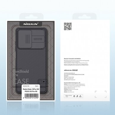 Dėklas Nillkin CamShield Pro Xiaomi Redmi Note 12 Pro / Poco X5 Pro 5G Juodas 4