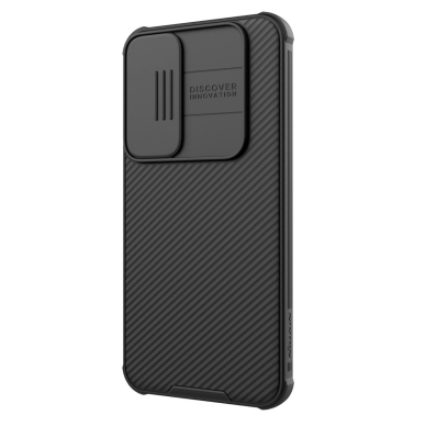 Samsung Galaxy A55 Nillkin CamShield Pro dėklas su kameros dangteliu – juodas 1