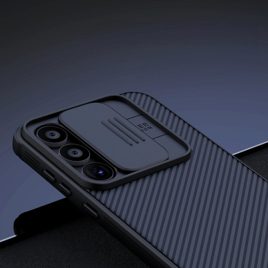 Samsung Galaxy A55 Nillkin CamShield Pro dėklas su kameros dangteliu – juodas 7