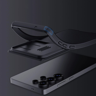 Nillkin CamShield Pro dėklas su kameros apsauga Samsung Galaxy S25 Ultra - juodas 6