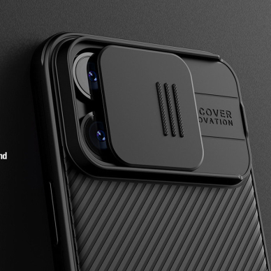 Nillkin CamShield Pro Magnetic Case for iPhone 15 Pro Max with Camera Cover - Mėlynas 8 Nillkin CamShield Pro Magnetic Case for iPhone 15 Pro Max with Camera Cover - Mėlynas 8