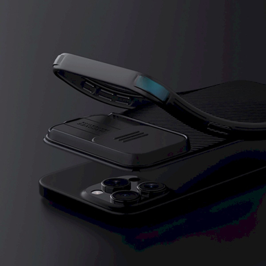 Nillkin CamShield Pro Magnetic Dėklas iPhone 16 - Juodas 9 Nillkin CamShield Pro Magnetic Dėklas iPhone 16 - Juodas 9