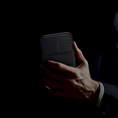 Nillkin CamShield Pro Magnetic Dėklas iPhone 16 Pro - Juodas 12 Nillkin CamShield Pro Magnetic Dėklas iPhone 16 Pro - Juodas 12