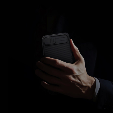 Nillkin CamShield Pro magnetinis dėklas iPhone 16E - juodas 12