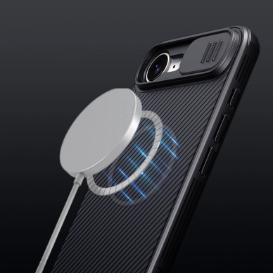 Nillkin CamShield Pro magnetinis dėklas iPhone 16E - juodas 13