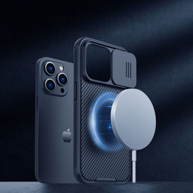 Dėklas Nillkin CamShield Pro Magnetic Case iPhone 14 Pro Max Mėlynas 4 Dėklas Nillkin CamShield Pro Magnetic Case iPhone 14 Pro Max Mėlynas 4
