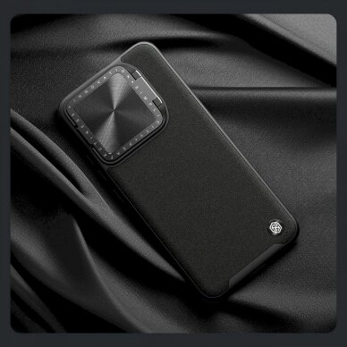 Dėklas Nillkin CamShield Prop Leather Magnetic Case for Xiaomi 14 Pro - Juodas 6
