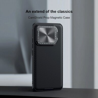 Dėklas Nillkin CamShield Prop Magnetic Case for Xiaomi 14 - Juodas 6