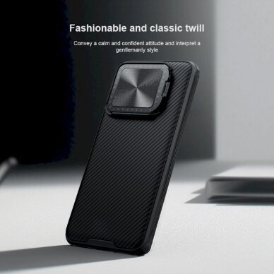 Dėklas Nillkin CamShield Prop Magnetic Case for Xiaomi 14 Pro - Juodas 10