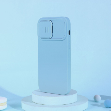 Dėklas Nillkin CamShield Silky Silicone Case for iPhone 14 Pro Max Mėlynas 19 Dėklas Nillkin CamShield Silky Silicone Case for iPhone 14 Pro Max Mėlynas 19