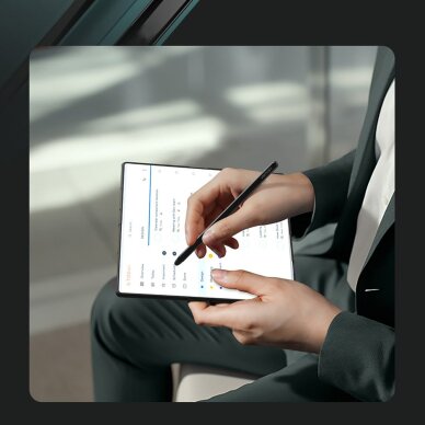 Samsung Galaxy Z Fold 7 Nillkin Flex Pure Fold dėklas su S Pen vieta – juodas 7