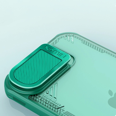 iPhone 16e Nillkin Iceblade Prop dėklas su lęšio dangteliu ir stovu - žalias 8