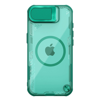 iPhone 16e Nillkin Iceblade Prop Magnetic dėklas su kameros dangteliu ir stovu - žalias 1