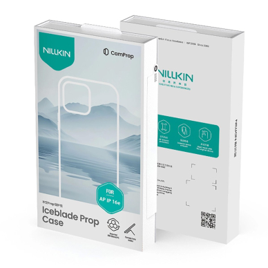 iPhone 16e Nillkin Iceblade Prop Magnetic dėklas su kameros dangteliu ir stovu - žalias 11