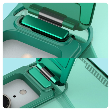 iPhone 16e Nillkin Iceblade Prop Magnetic dėklas su kameros dangteliu ir stovu - žalias 9