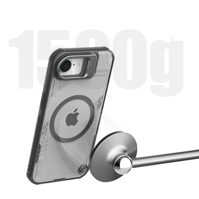 iPhone 16e Nillkin Iceblade Prop Magnetic dėklas su stovu - juodas 5