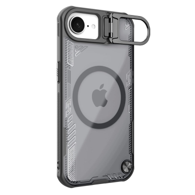 iPhone 16e Nillkin Iceblade Prop Magnetic dėklas su stovu - juodas