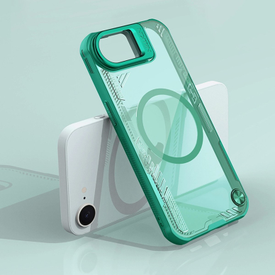 iPhone 16e Nillkin Iceblade Prop Magnetic dėklas su stovu - žalias 7