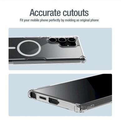 Dėklas Nillkin Nature Pro armored case with a magnetic ring for Samsung Galaxy S24 Ultra - Baltas 18 Dėklas Nillkin Nature Pro armored case with a magnetic ring for Samsung Galaxy S24 Ultra - Baltas 18