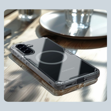 Nillkin Nature Pro magnetinis dėklas Samsung Galaxy A56 5G - permatomas 10