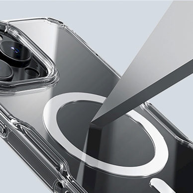 Nillkin Nature Pro Magnetic Case with MagSafe for iPhone 16 - Transparent & White 9 Nillkin Nature Pro Magnetic Case with MagSafe for iPhone 16 - Transparent & White 9