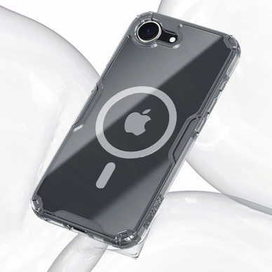 Nillkin Nature Pro magnetinis dėklas iPhone 16E - permatomas 12