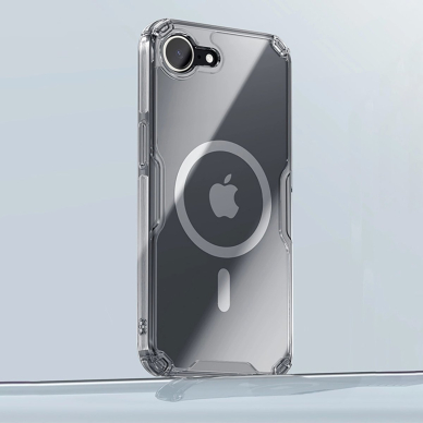 Nillkin Nature Pro magnetinis dėklas iPhone 16E - permatomas 5