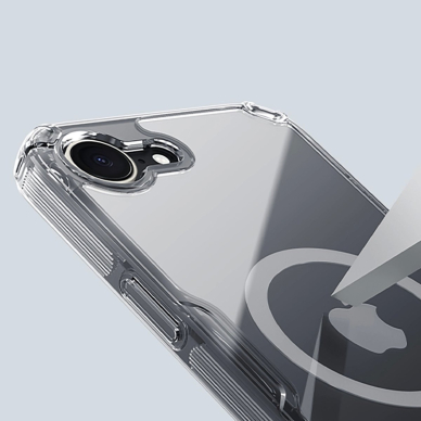 Nillkin Nature Pro magnetinis dėklas iPhone 16E - permatomas 9