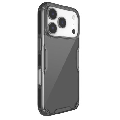 iPhone 17 Pro dėklas Nillkin Nature TPU Pro – permatomas juodas 1 iPhone 17 Pro dėklas Nillkin Nature TPU Pro – permatomas juodas 1
