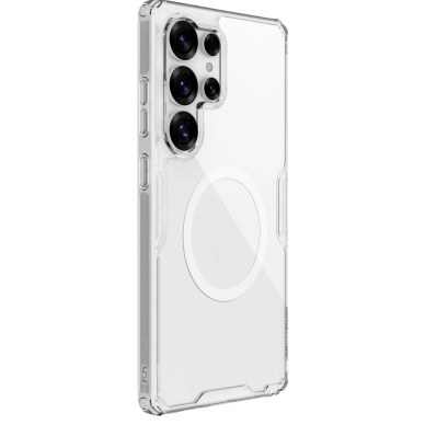 Nillkin Nature TPU Pro magnetinis dėklas su MagSafe Samsung Galaxy S25 Ultra - baltas 1