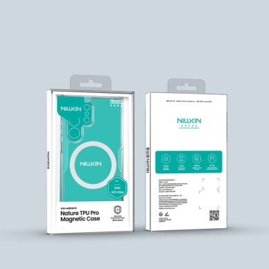 Nillkin Nature TPU Pro magnetinis dėklas su MagSafe Samsung Galaxy S25 Ultra - baltas 11