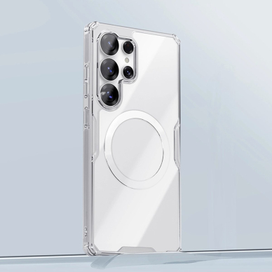 Nillkin Nature TPU Pro magnetinis dėklas su MagSafe Samsung Galaxy S25 Ultra - baltas 4