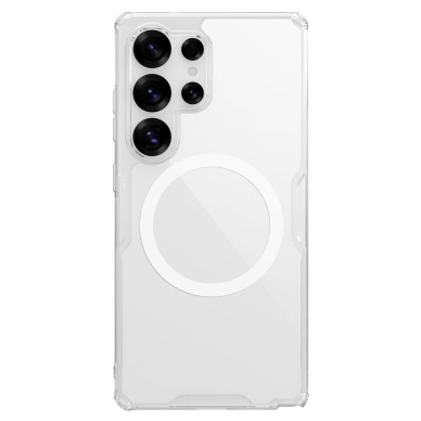 Nillkin Nature TPU Pro magnetinis dėklas su MagSafe Samsung Galaxy S25 Ultra - baltas