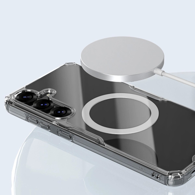 Nillkin Nature TPU Pro magnetinis dėklas su MagSafe Samsung Galaxy S25+ - baltas 9