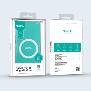 Nillkin Nature TPU Pro magnetinis dėklas su MagSafe Samsung Galaxy S25+ - baltas 13