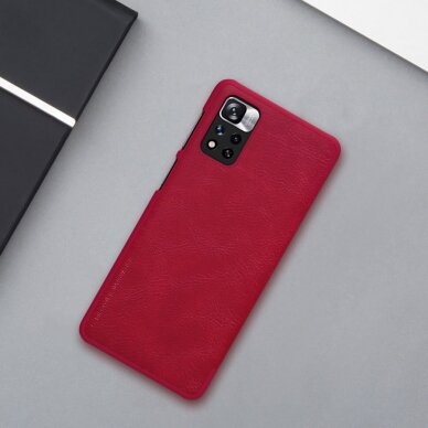 Atverčiamas dėklas Nillkin Qin Xiaomi Redmi Note 11 Pro + (China) / Redmi Note 11 Pro (China) juodas 22