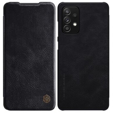 Atverčiamas odinis dėklas Nillkin Qin Samsung Galaxy A72 4G Juodas Atverčiamas odinis dėklas Nillkin Qin Samsung Galaxy A72 4G Juodas