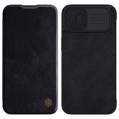 Dėklas Nillkin Qin Pro Leather Case iPhone 14 Plus Juodas Dėklas Nillkin Qin Pro Leather Case iPhone 14 Plus Juodas