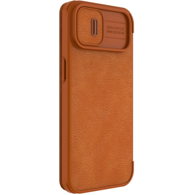 Dėklas Nillkin Qin Pro Leather Case iPhone 14 Plus Rudas 5 Dėklas Nillkin Qin Pro Leather Case iPhone 14 Plus Rudas 5