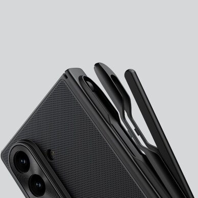 Samsung Galaxy Z Fold 7 Nillkin Super Frosted Shield Fold Magnetic dėklas, suderinamas su MagSafe – juodas 8