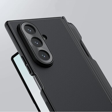Samsung Galaxy Z Fold 7 Nillkin Super Frosted Shield Fold Magnetic dėklas su S Pen vieta, suderinamas su MagSafe – juodas 5