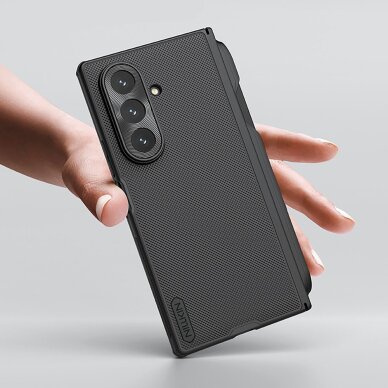 Samsung Galaxy Z Fold 7 Nillkin Super Frosted Shield Fold Magnetic dėklas su S Pen vieta, suderinamas su MagSafe – juodas 7