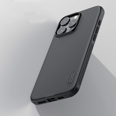Nillkin Super Frosted Shield Pro Dėklas iPhone 16 Pro - Juodas 6